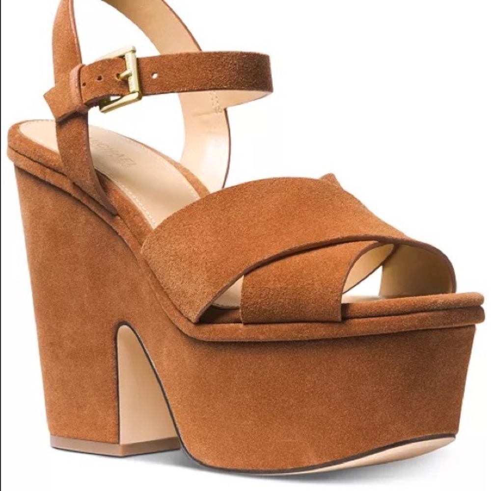 Michael Kors Divia Suede Platform Sandal